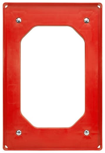 Dolly 60x40x15 rood met 4 rubberen zwenkwielen, nieuw - Set, Ophalen of Verzenden