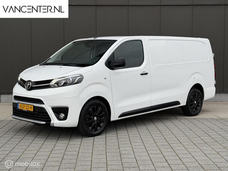Toyota ProAce Worker 2.0 D-4D 177 PK Automaat L3 Long Carpla, Auto's, Bestelauto's, Lease, Zwart, Automaat, Wit, Financial lease
