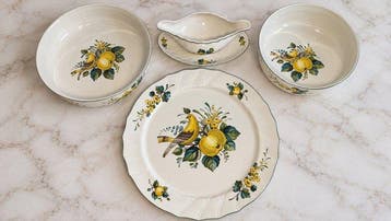 Villeroy & Boch - 4 Grand plats, Saladier, Légumier,, Antiek en Kunst