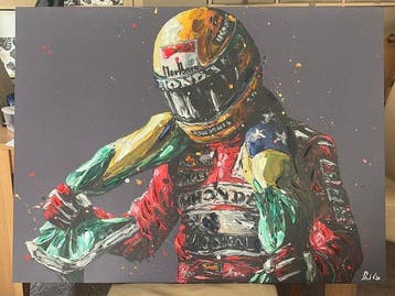 Mclaren - Ayrton Senna - Schilderij, Nieuw