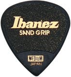 Ibanez PPA16MSGBK Sand Grip Teardrop plectrum Medium 0.80 mm, Ophalen of Verzenden, Nieuw, Akoestische gitaar