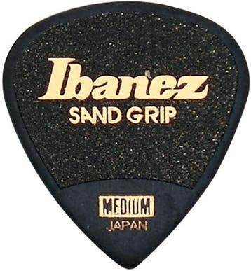 Ibanez PPA16MSGBK Sand Grip Teardrop plectrum Medium 0.80 mm, Ophalen of Verzenden, Nieuw, Akoestische gitaar