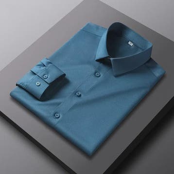 Heren Strijkloos Overhemd met Lange Mouwen - Casual & Zakeli, Kleding | Heren, Verzenden, Nieuw