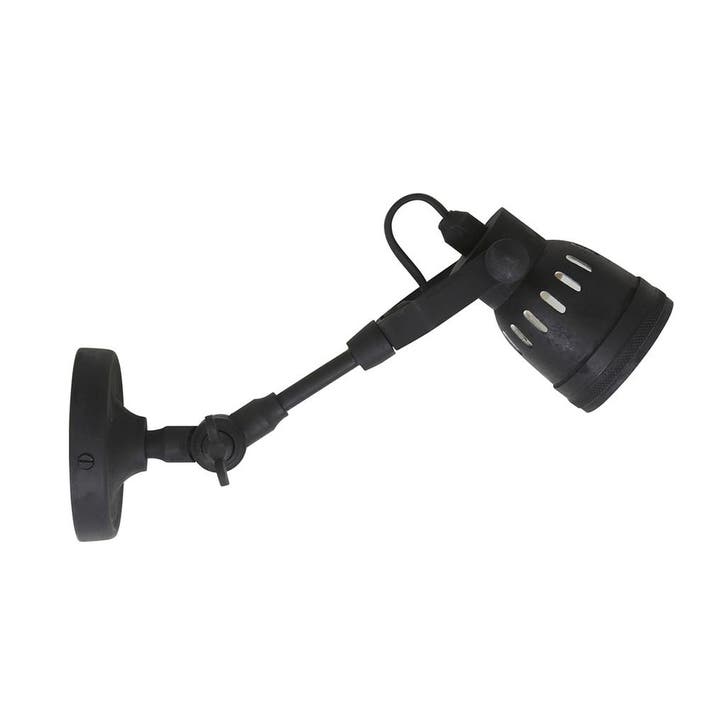 Opbouwspot Mulberry Antiek Zwart Binnenverlichting, Huis en Inrichting, Lampen | Wandlampen, Verzenden