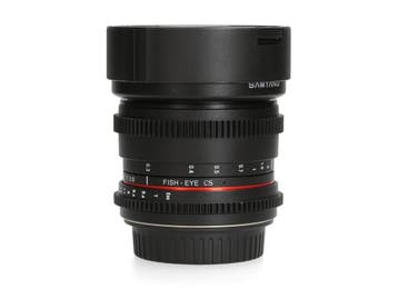Samyang 8mm T3.8 UMC CS - Canon EF-S - Groothoeklens, Ophalen of Verzenden, Zo goed als nieuw, Samyang