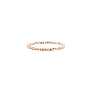 Rose aanschuifring getordeerd 8 karaat, Sieraden, Tassen en Uiterlijk, Ringen, Verzenden, Zo goed als nieuw