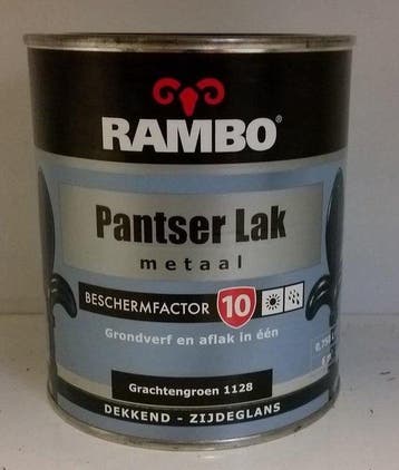 RAMBO PANTSER LAK METAAL DEKKEND ZIJDEGLANS - Crèmewit 11.., Wit, Nieuw, Ophalen of Verzenden, Lak