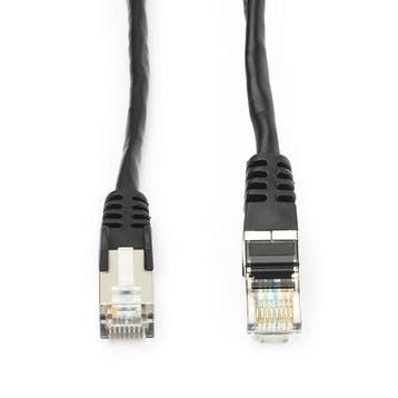 Netwerkkabel |  Cat5e F/UTP | 0.5 meter (100% koper, Zwart), Computers en Software, Pc- en Netwerkkabels, Verzenden, Nieuw