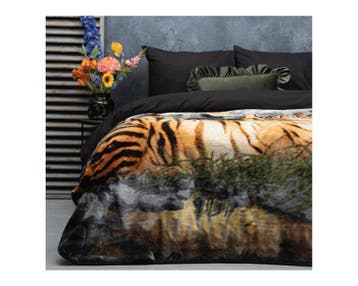 Sleeptime Embossed deken Tiger king Multi - 140 x 200, Nieuw