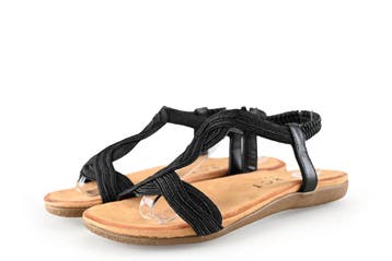 Dolcis Sandalen in maat 38 Zwart, Dolcis, Verzenden, Zwart, Sandalen of Muiltjes