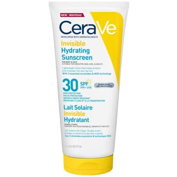 CeraVe Invisible Hydrating Sunscreen SPF30 177 ml, Ophalen of Verzenden, Nieuw, Overige typen
