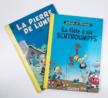 Johan et Pirlouit - La Flûte à Six Schtroumpfs + La Pierre, Nieuw