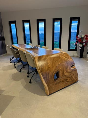 boomstamtafels watervaltafels, Nieuw, Hout