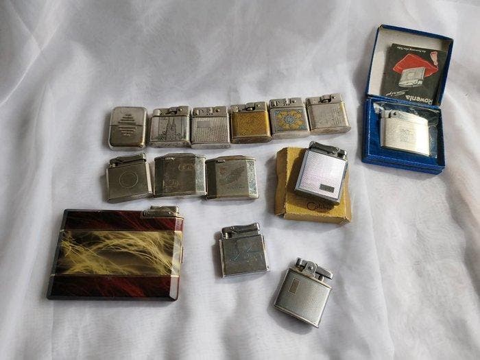 Rowenta ,ap,zonder,ronson, colibri ....... collection of 14, Verzamelen, Rookartikelen, Aanstekers en Luciferdoosjes