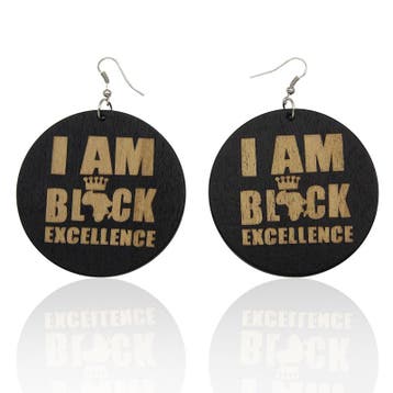 I am Black Excellence - Afrikaanse oorbellen, Ophalen of Verzenden, Nieuw
