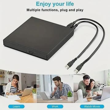 Externe USB CD/DVD RW Brander - Draagbare Optische Drive voo, Verzenden, Nieuw