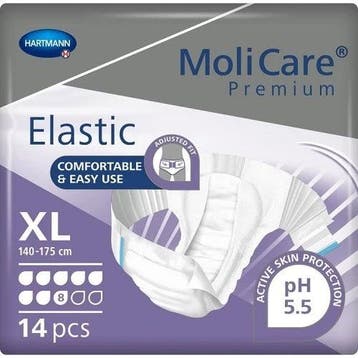 Molicare Premium Elastic 8 druppels XL paars - 14 stuks, Verzenden, Nieuw