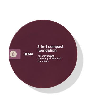 HEMA 3-in-1 compact foundation 03, Verzenden, Nieuw