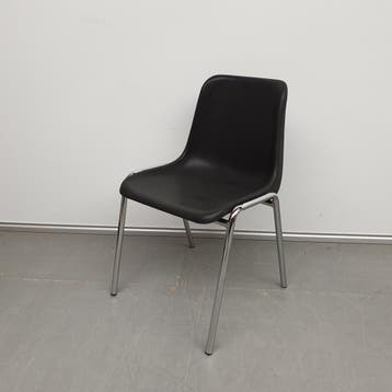 NIEUW zwarte stapelstoel MAXI - kunststof bekleding, Ophalen of Verzenden, Nieuw