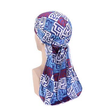 Durag / Du-rag / Do-rag / Bandana - Unisex - Mud cloth Blauw, Ophalen of Verzenden, Nieuw