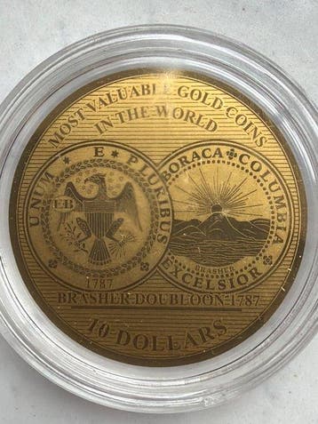 Salomonseilanden. 10 Dollars 2017 Brasher Doubloon 1787,