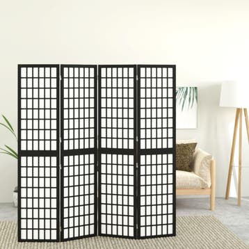 vidaXL Kamerscherm inklapbaar 4 panelen Japanse stijl, Verzenden, Nieuw