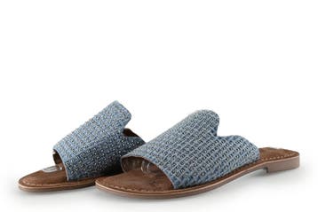 Lazamani Slippers in maat 40 Blauw, Kleding | Dames, Schoenen, Slippers, Lazamani, Zo goed als nieuw, Verzenden