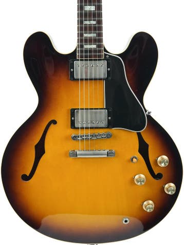 Gibson Custom 1963 ES335 Reissue VOS Sunburst 2016, Ophalen of Verzenden, Zo goed als nieuw, Hollow body, Gibson