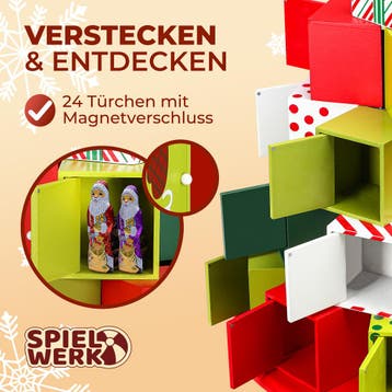 Adventkalender Hout Rond XXL (Adventskalenders, Interieur), Verzenden, Nieuw