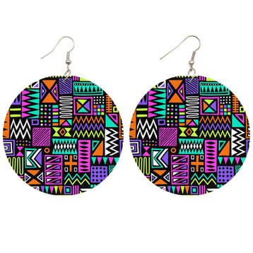 African earrings | Meerkleurig, Ophalen of Verzenden, Nieuw