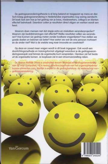 Gedragsverandering in organisatie 9789023245544, Verzenden, Zo goed als nieuw, Marius Rietdijk