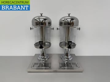HCB Sapdispenser RVS – 2 x 8 liter – Horeca, Ophalen of Verzenden, Nieuw in verpakking