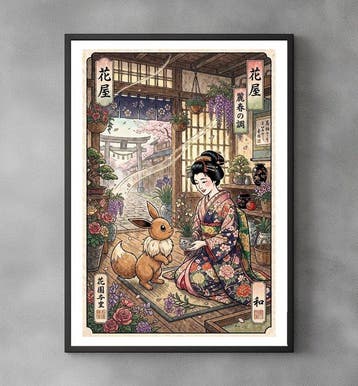 Sato Hageshi - The Blossom Artisan - Eevee - Signed and
