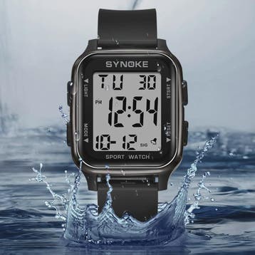 SYNOKE Heren Sport Horloge - Militair Digitaal Waterdicht me, Verzenden, Nieuw