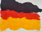 Günther Uecker (1930) - Black Red Yellow - Original