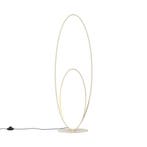 Design vloerlamp beige incl. LED 3-staps dimbaar - Boomerang, Verzenden, Nieuw, Design