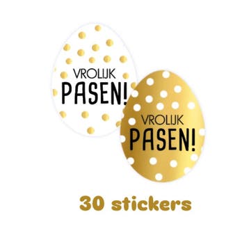 30x Sluitstickers - vrolijk pasen - pasendagen - sticker..., Ophalen of Verzenden, Nieuw, Meerdere stickers