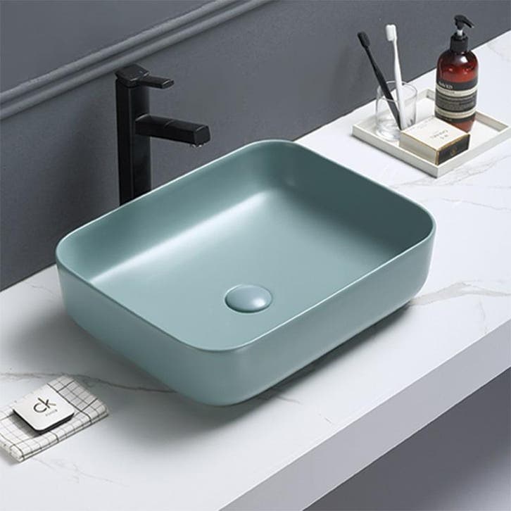 Sani Royal Waskom Minerva Color Line Fjord Groen, Doe-het-zelf en Verbouw, Sanitair