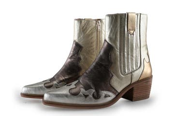 Manfield Cowboy laarzen in maat 39 Zilver, Overige kleuren, Verzenden, Zo goed als nieuw, Manfield