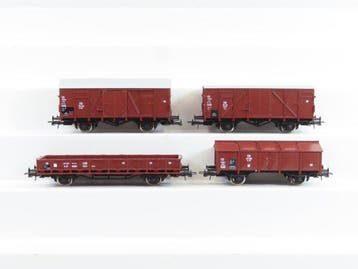 Roco H0 - 51318 - Modeltrein goederenwagonset (4) - 4x, Nieuw