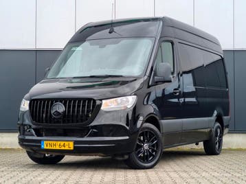 Zakelijke Lease |  Mercedes-Benz Sprinter 317CDI AUT CRUISE, Automaat, Stof, Gebruikt, Zwart