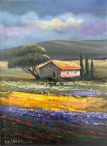 Safwan Haroun (1960) - Tuscan Lavander Fields
