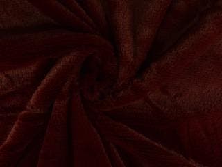 Kortharig bont stof – Bordeaux rood, Hobby en Vrije tijd, 120 cm of meer, Ophalen of Verzenden, Polyester, Rood