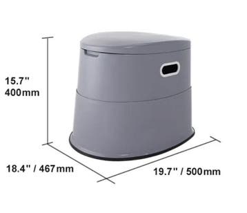 Draagbaar Campingtoilet met Afneembare Emmer 5 Liter, Verzenden, Nieuw