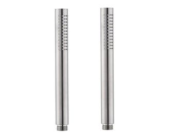Veiling - 2x Beaux staafhanddouche Port geborsteld rvs, Nieuw