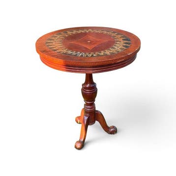 Bijzettafel - Ovaalvormige Regence-nachtlamp - Hout -
