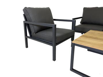 5-persoons Sofaset Palazzo | Incl. 2 kleine tafels, Ophalen of Verzenden, Nieuw, 5 zitplaatsen