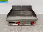 RVS Bertos Gladde Bakplaat Grillplaat 80 cm 400V Horeca, Zakelijke goederen, Horeca | Keukenapparatuur, Ophalen of Verzenden, Gebruikt