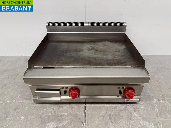 RVS Bertos Gladde Bakplaat Grillplaat 80 cm 400V Horeca, Zakelijke goederen, Horeca | Keukenapparatuur, Gebruikt, Ophalen of Verzenden