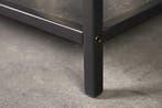 Moderne boekenkast SLIM LINE 185 cm grafiet metalen staande, Ophalen of Verzenden, Nieuw